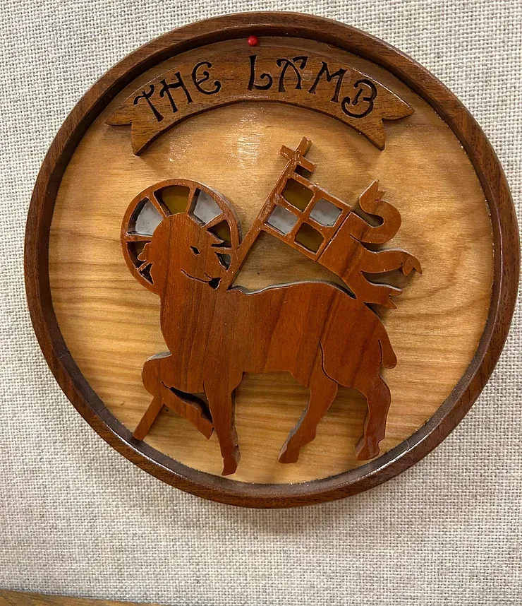 Zion Lutheran Church - Vassar, KS - Wood Carving - Lamb of God