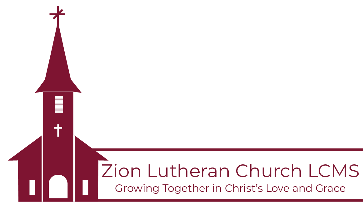 Zion Lutheran Church - Vassar, KS - Church Logo with Slogan