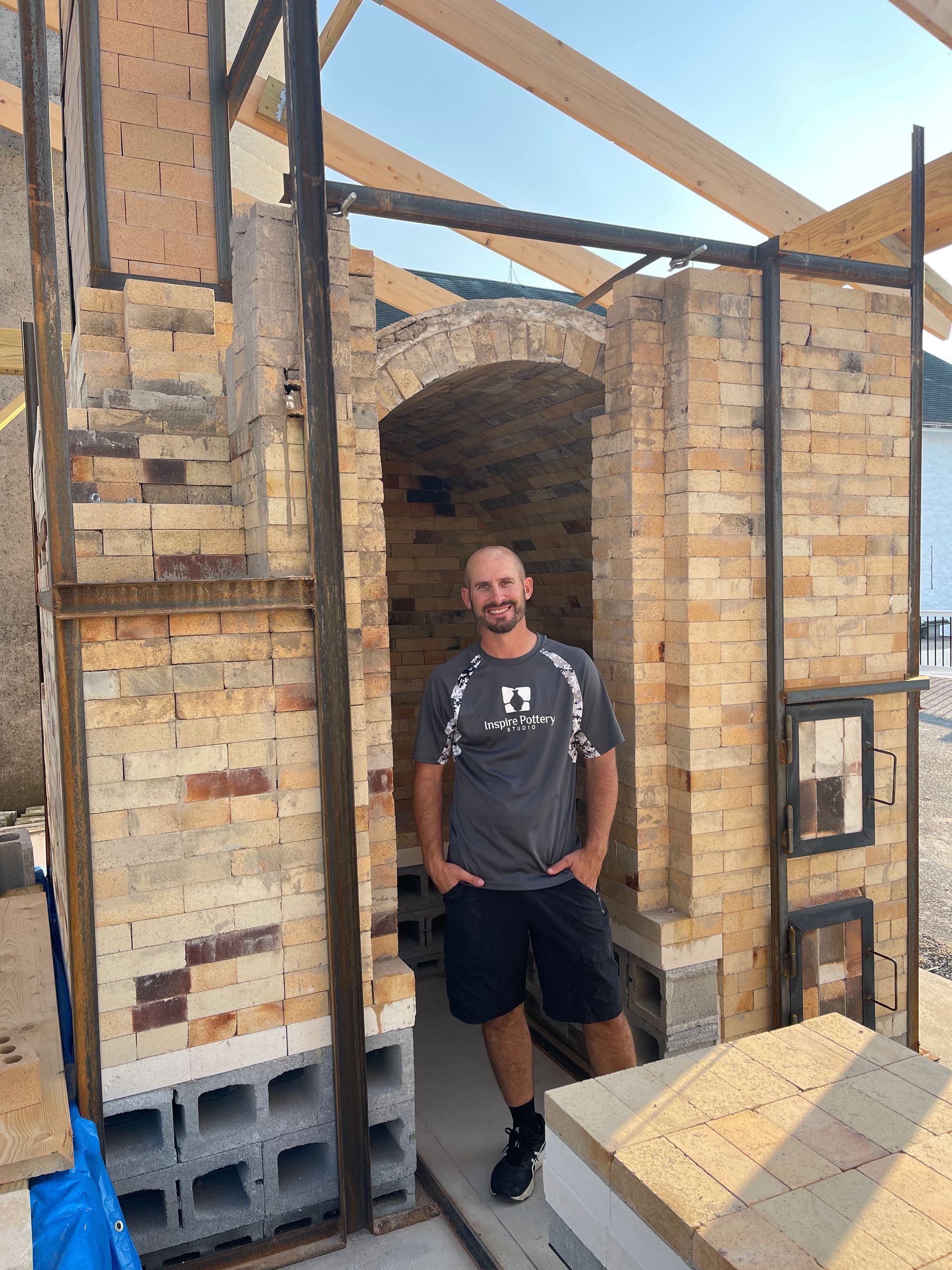 Grant recipient, Joel Hildebrand of Inspire Pottery, Denver, PA