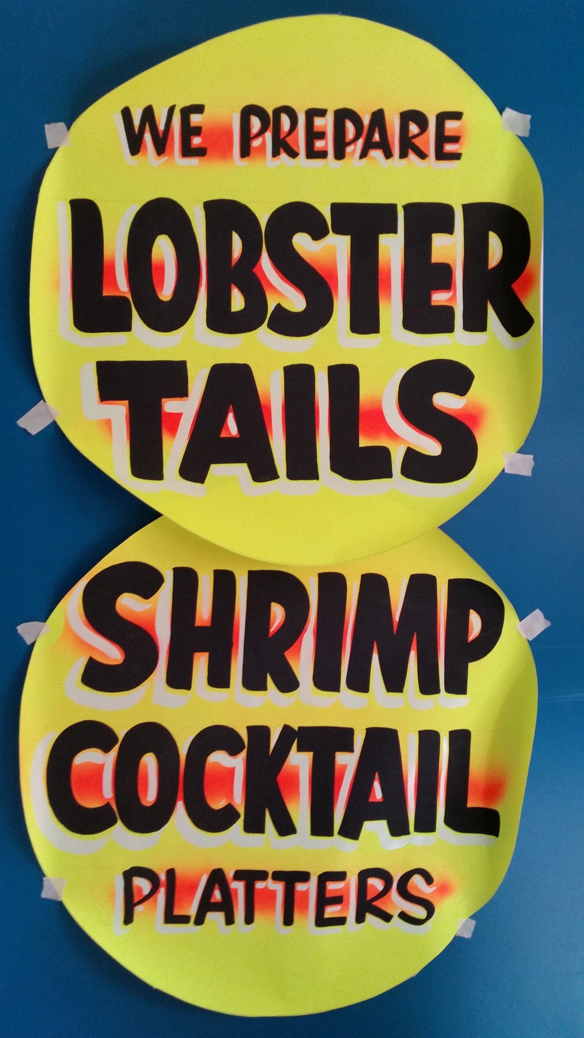 seafood sign
