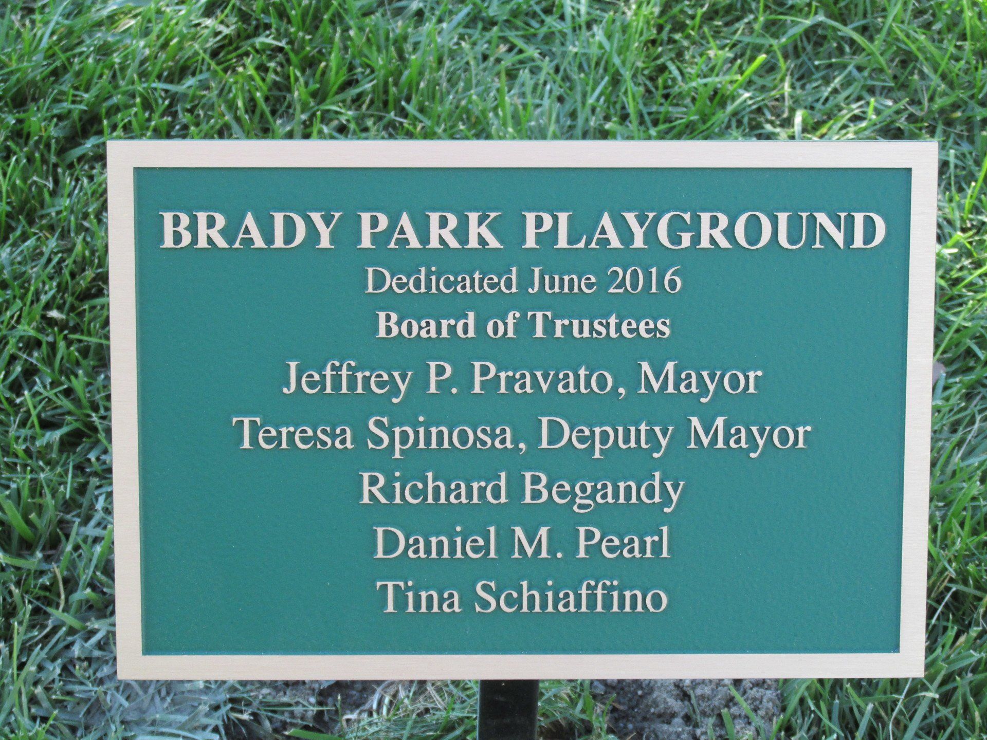 park sign