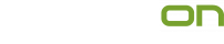 A green and white logo on a white background.