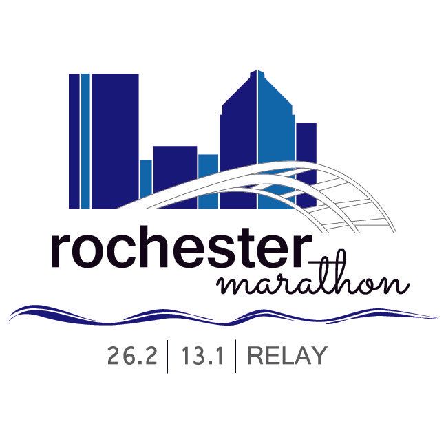 the logo for the rochester marathon 26.2 13.1 relay