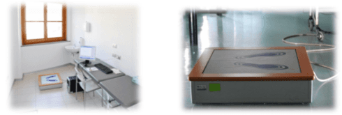 Immagini di pedana posturostabilometrica