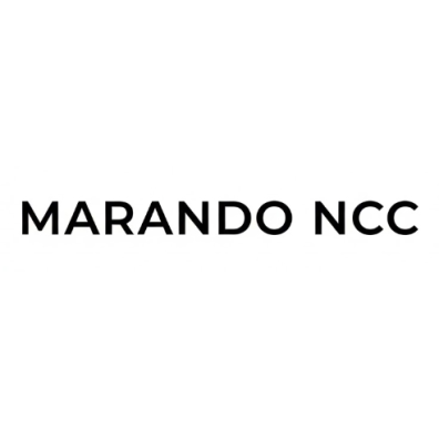 Logo con testo MARANDO NCC in nero.