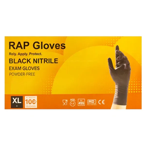 RAP Black Gloves Large