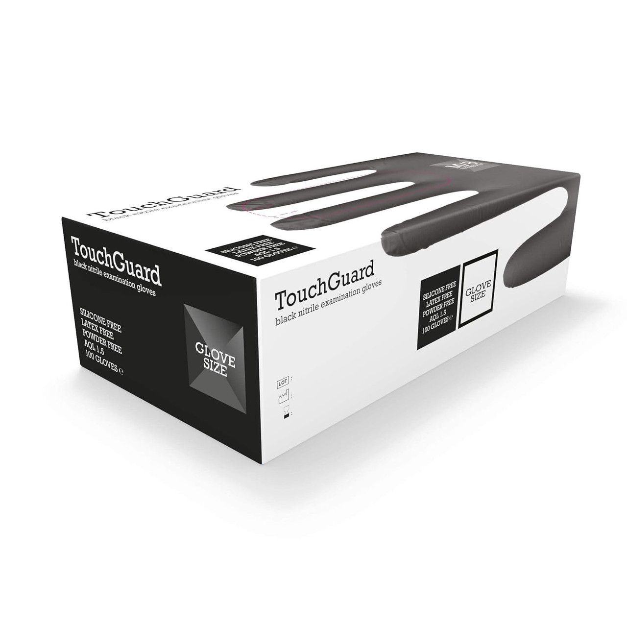 Touch Guard Black Gloves Small