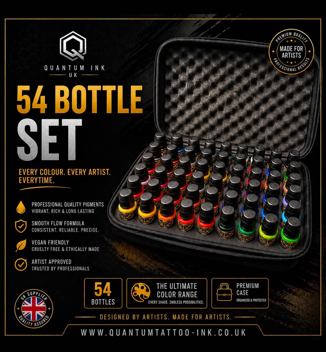Quantum 54 Bottles Set With Free Travel Case