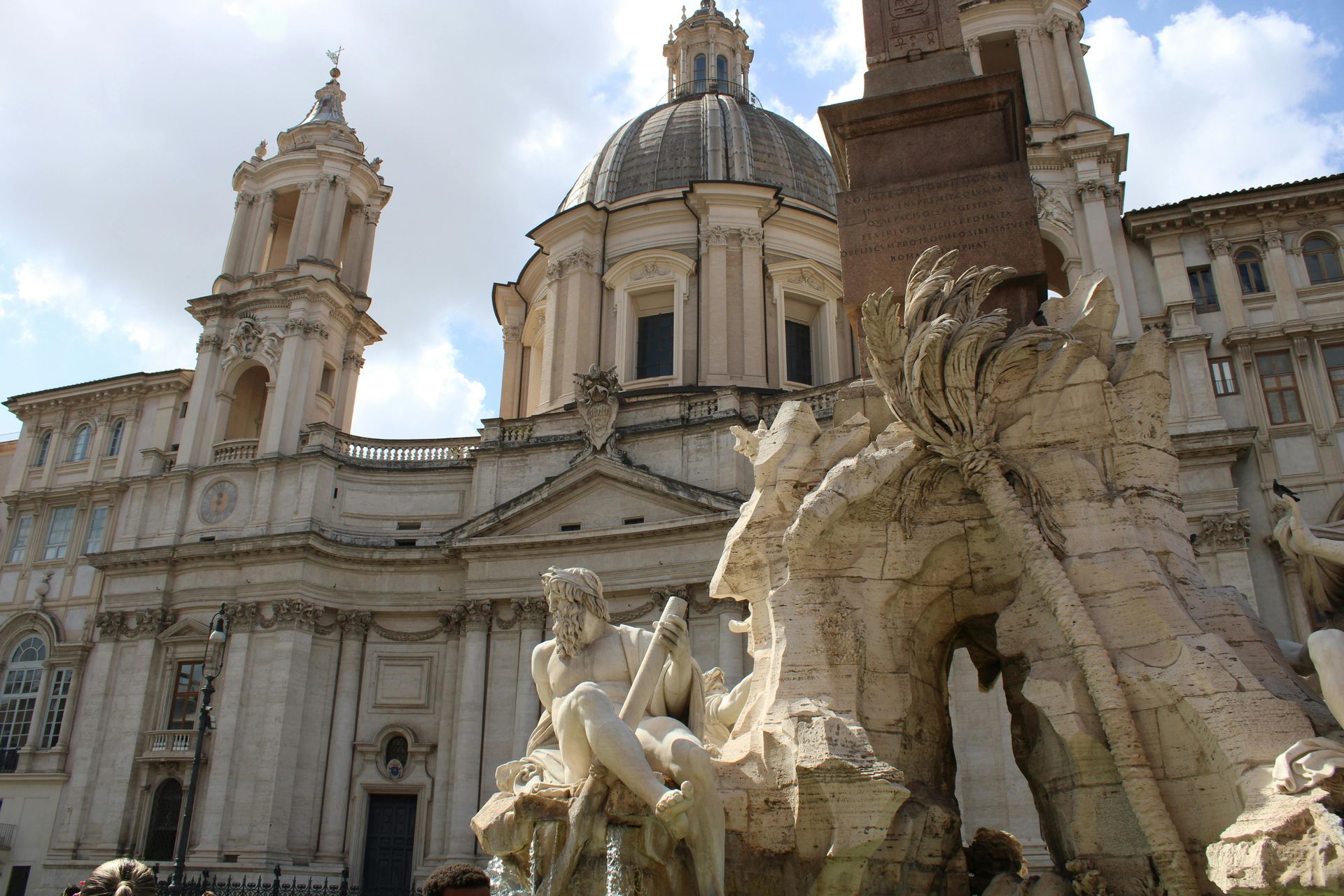 Piazza Navona in Rome with Bernini’s Fountain of the Four Rivers and Baroque architecture