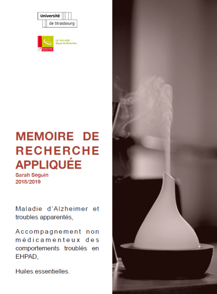A book titled memoire de recherche appliquee
