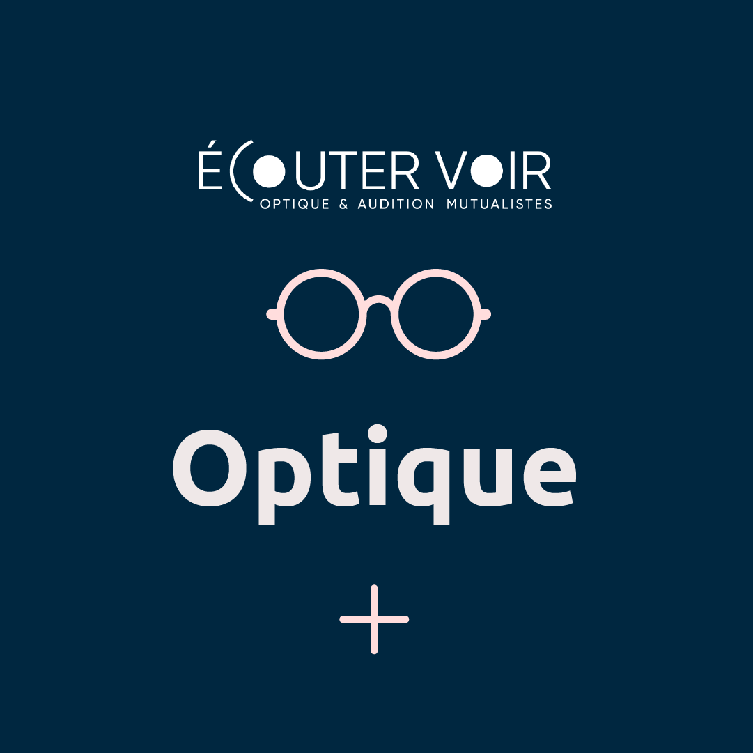 Un fond bleu avec une paire de lunettes et le mot optique