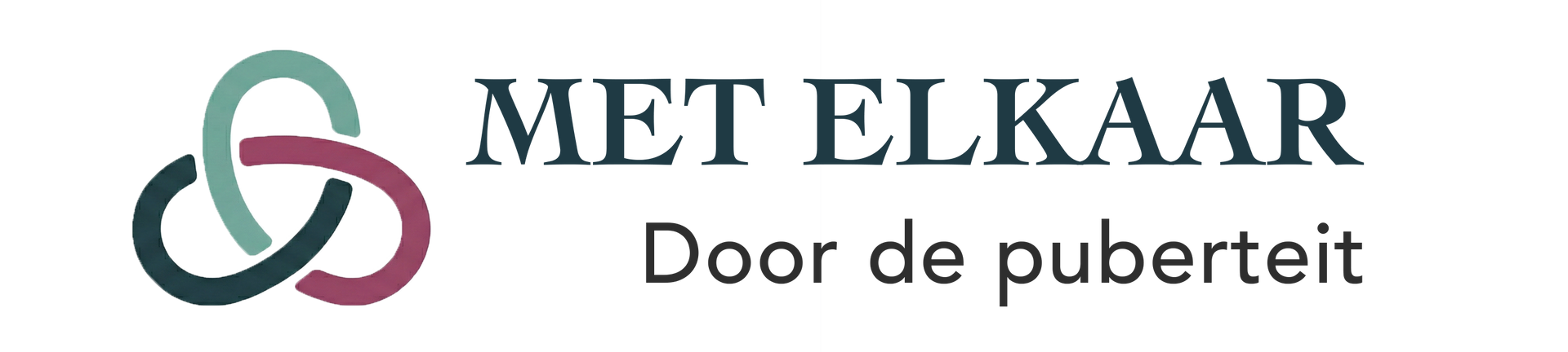 Logo with overlapping rings in green, burgundy, and dark teal, text reads 