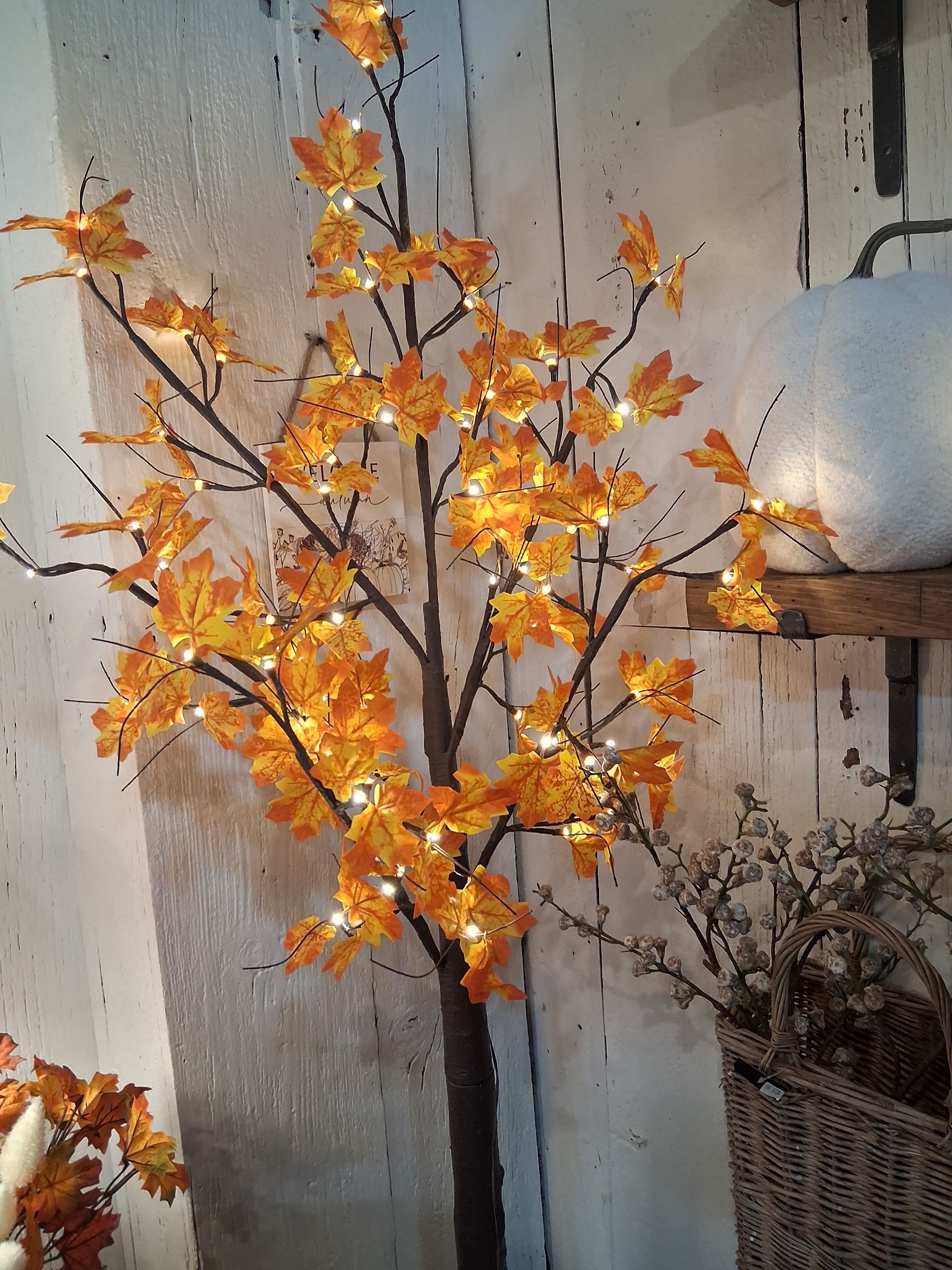 Indoor Lighted Fall Tree