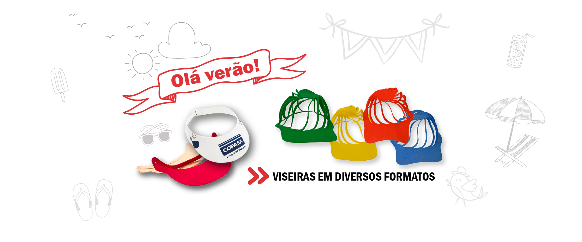 viseiras EVA coloridas vários formatos diferentes