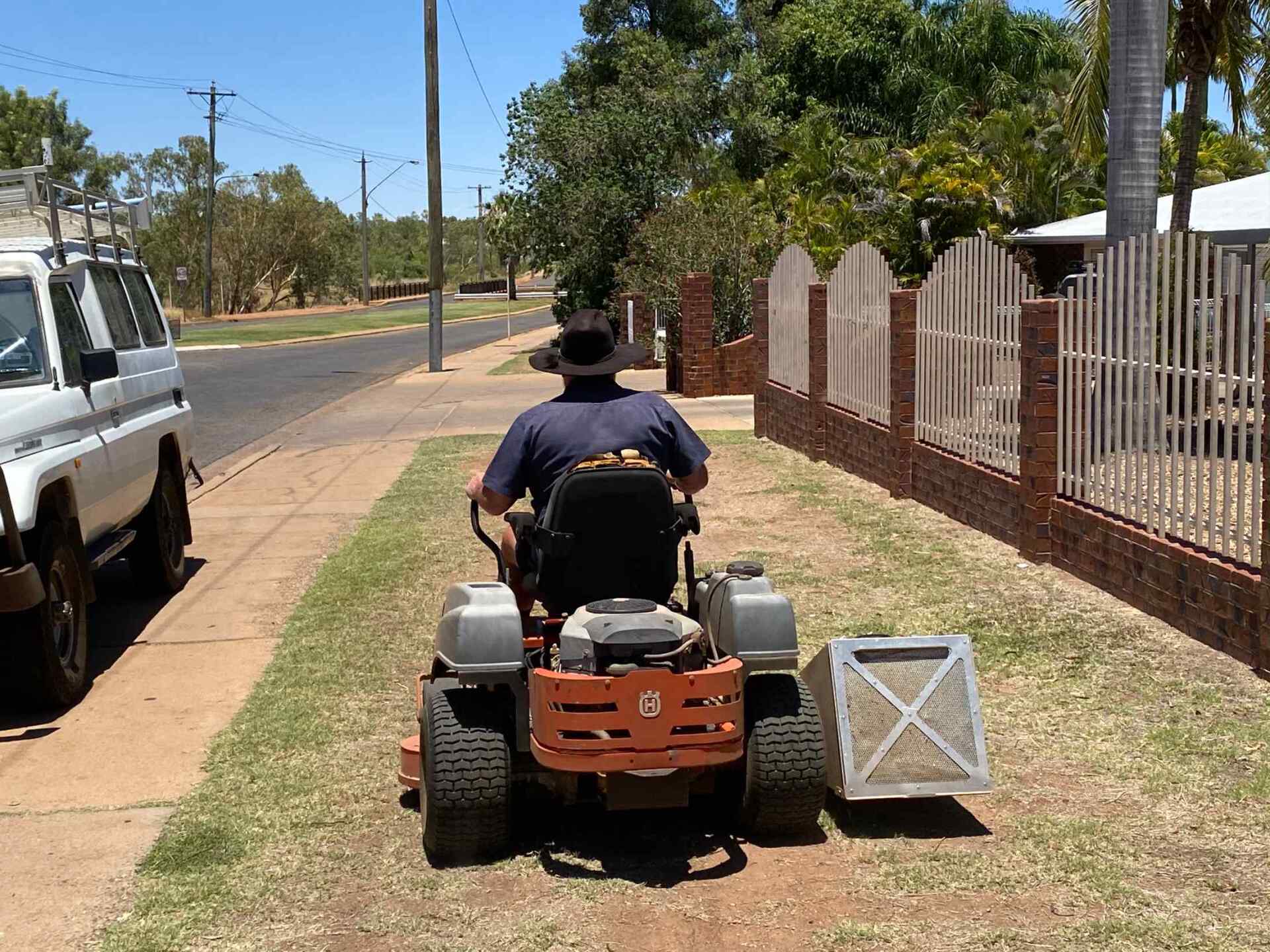 Man Using Mowing Machine 4 — Gallery in Mount Isa, QLD