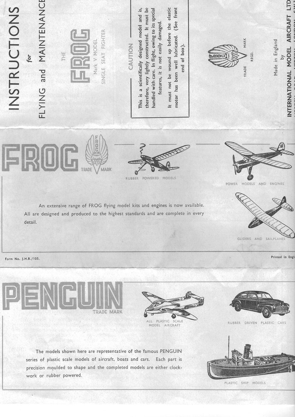 FROG Mark V Single Seat Instructions