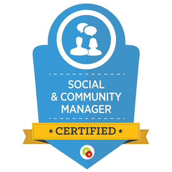 Social & Community Manager certified Logo - (see image)