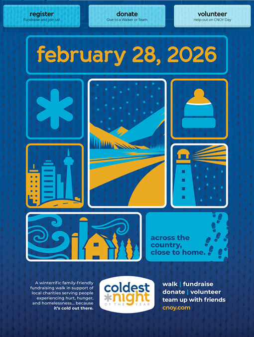 Register to Walk, Sponsor a Walker, Volunteer for HARTS Coldest Night of the Year