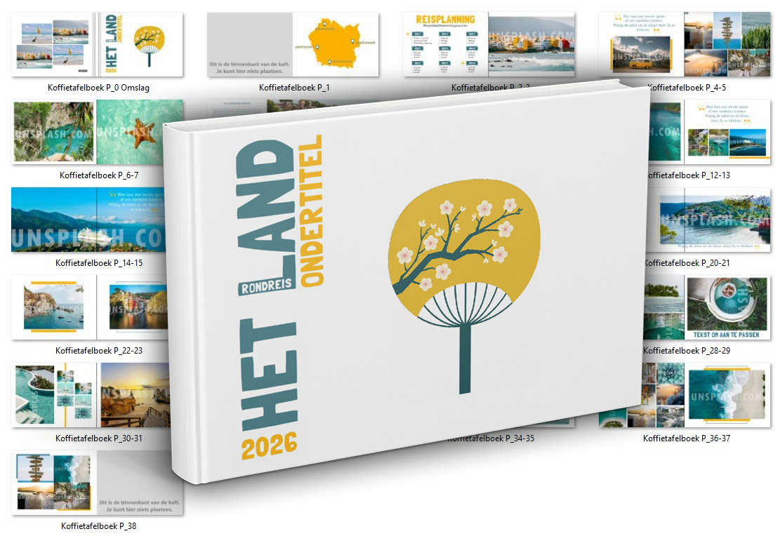 MacOS - LIGGEND L - Template Koffietafelboek (offline albelli fotoboekprogramma)