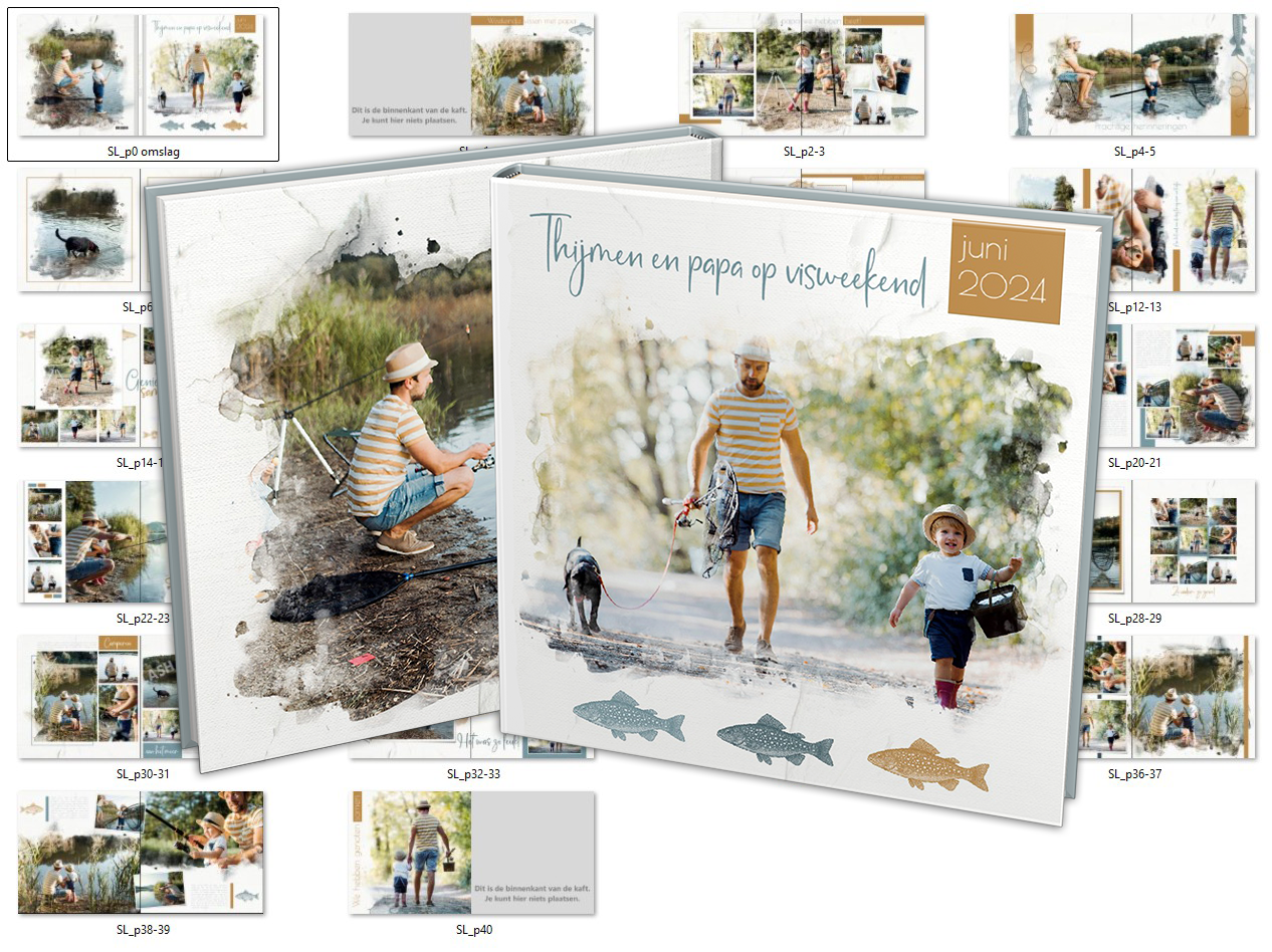 Windows - VIERKANT L - Scrapbook light (offline albelli fotoboekprogramma)