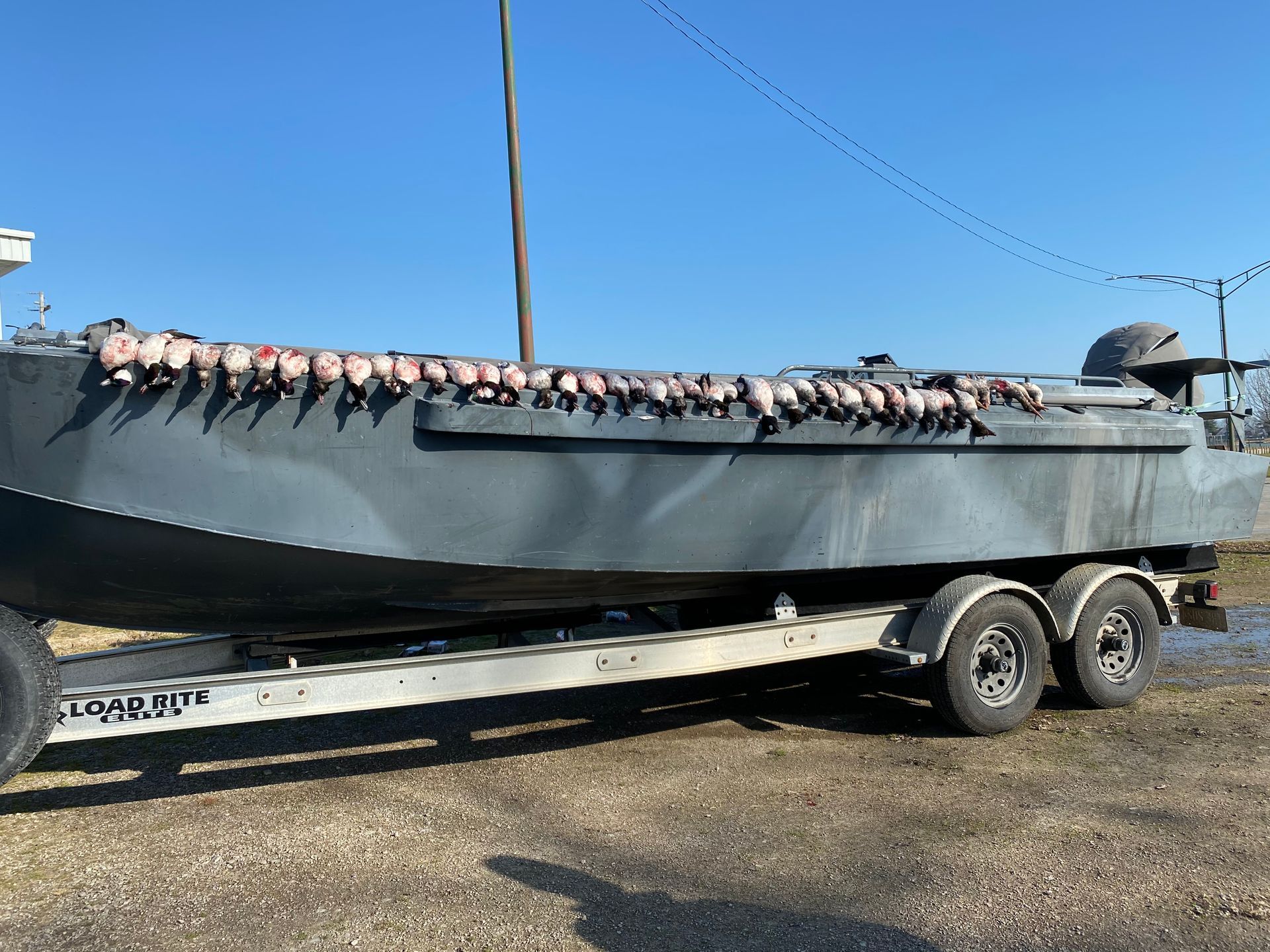 hunting ducks on big water