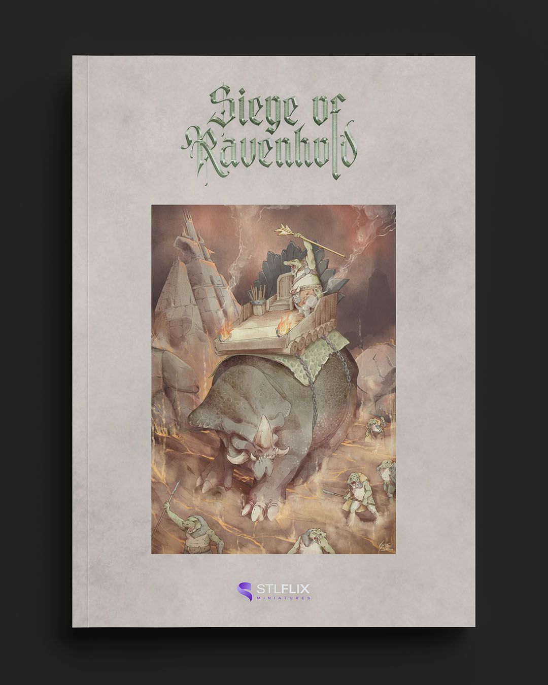 A poster of a man riding on the back of a pig.