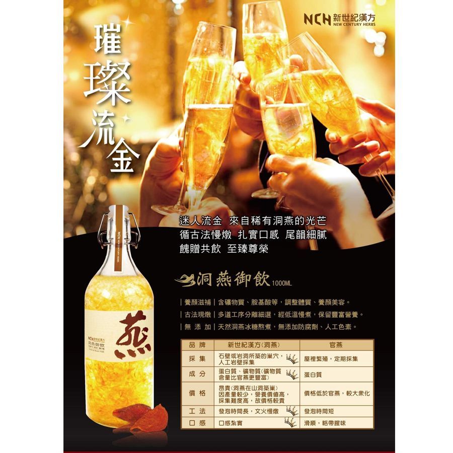 【豐一生活網】洞燕御飲 (1000mL)