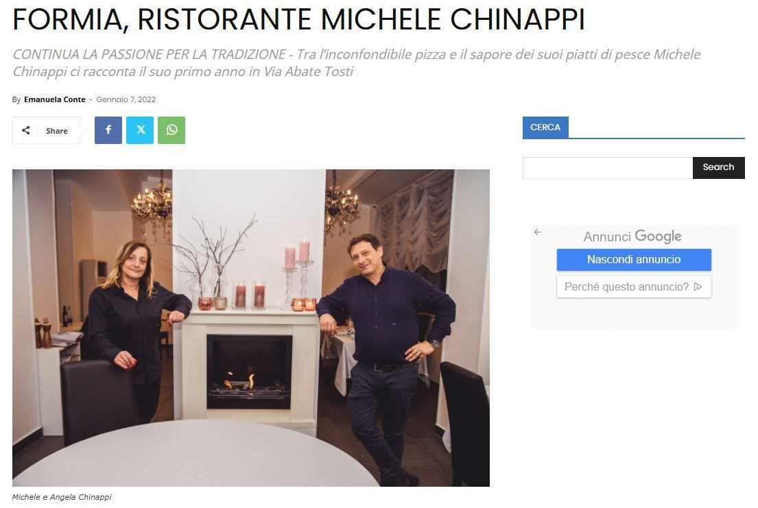 articolo michele chinappi tuttogolfo.it