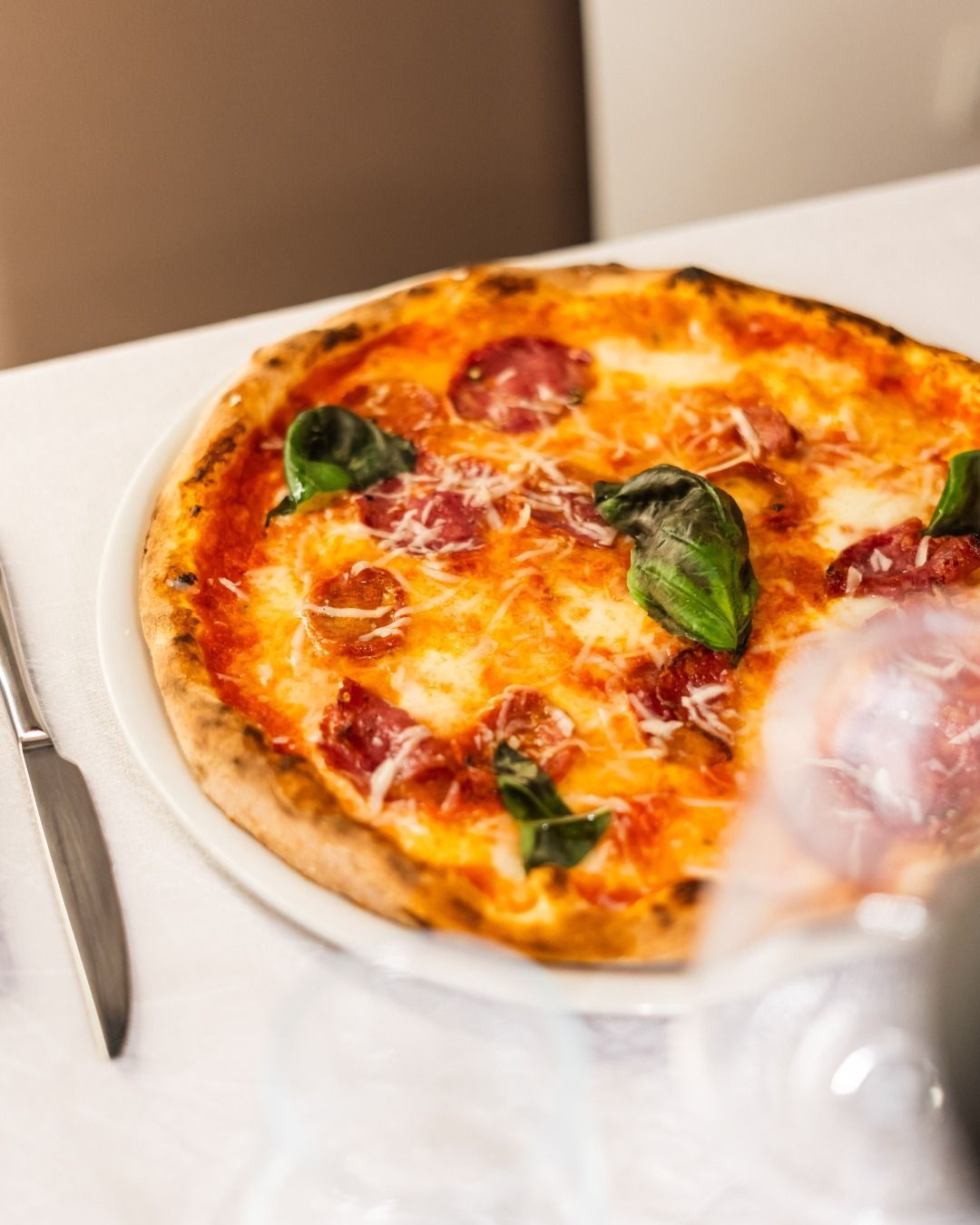 pizza con salamino piccante