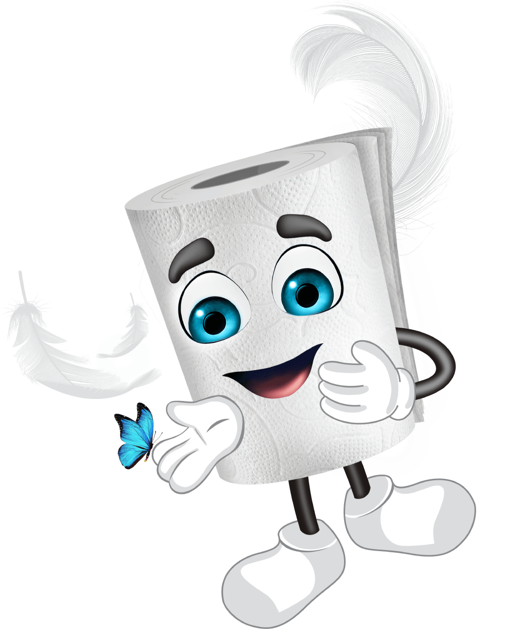 Rolly Toilet Paper Character