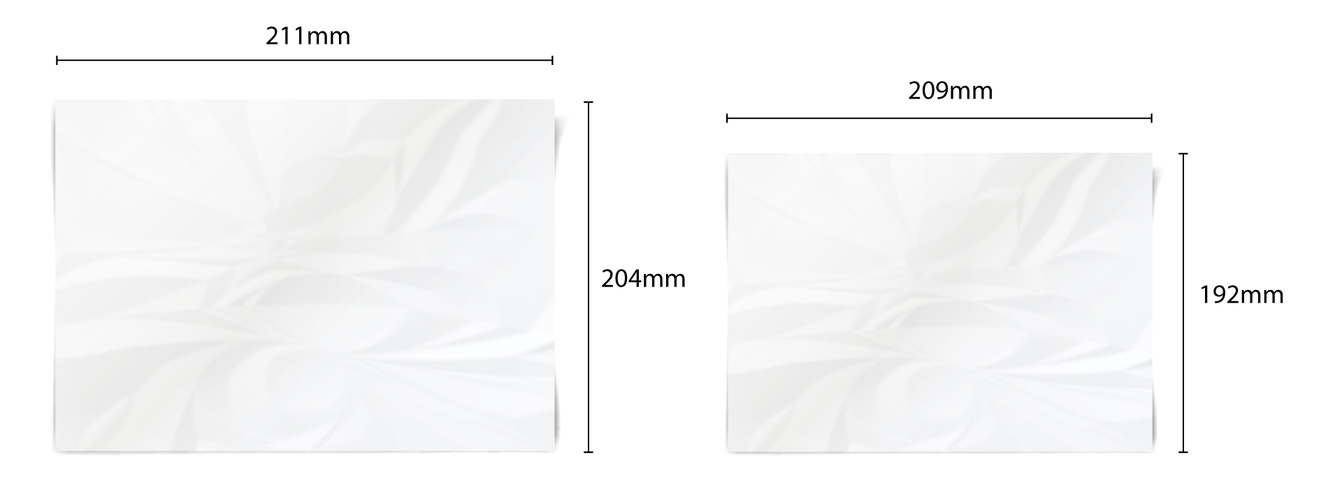 Fine Tissue Paper Measurements Image