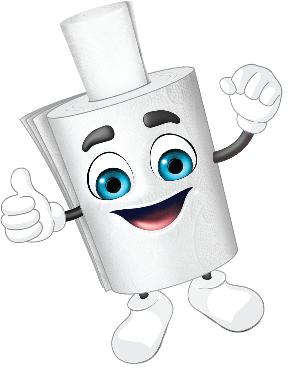 Rolly Toilet Paper Character