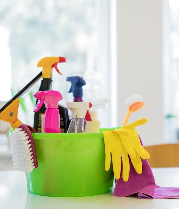 Cleaning Tools in a Bucket — Adelaide, SA — Super Carlo's Cleaning Services