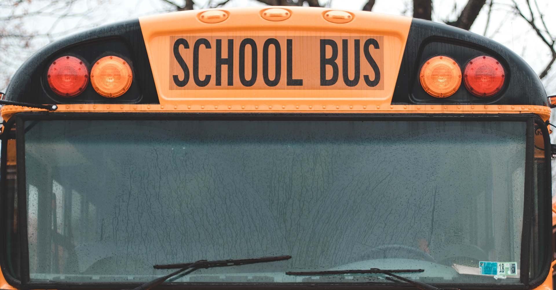 Foggy School Bus