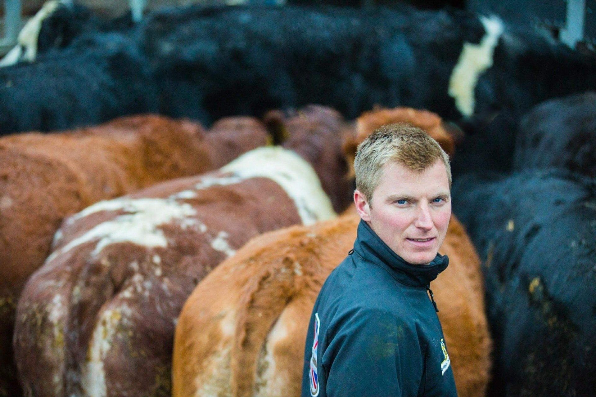 Richard Bower, a farming ambassador for Love British Food