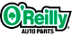The logo for o'reilly auto parts is green and white.