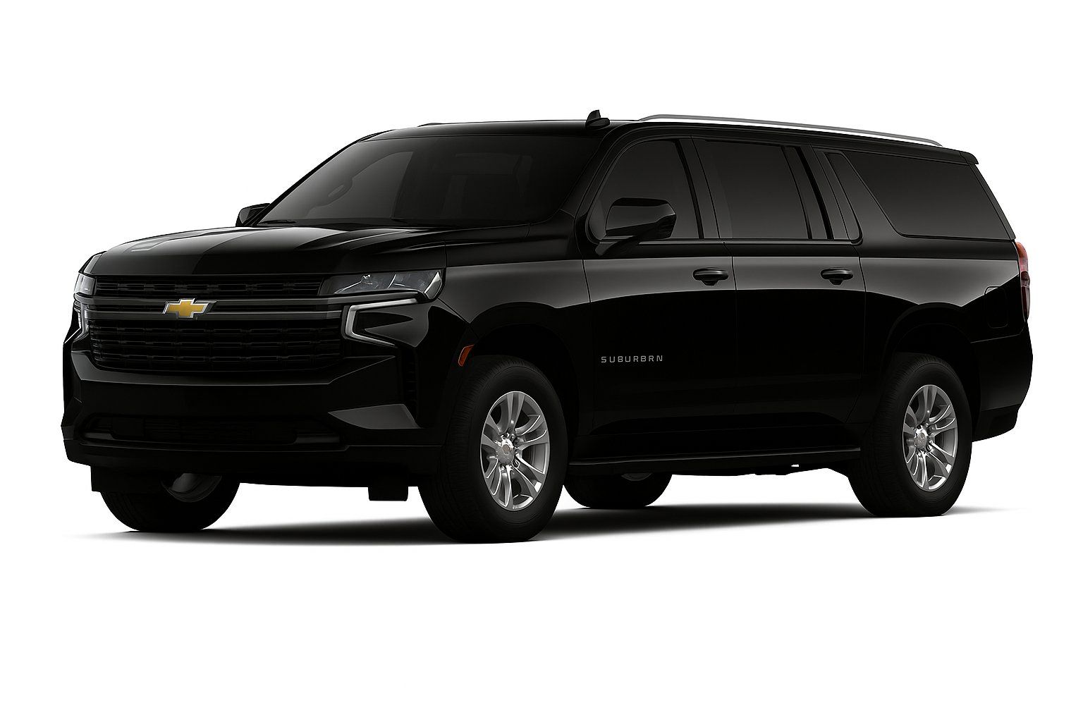 Black Chevrolet Suburban SUV.