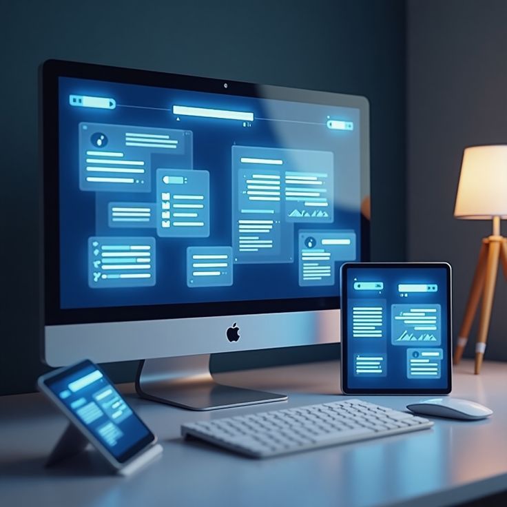 Una computadora portátil con un sitio web en la pantalla.