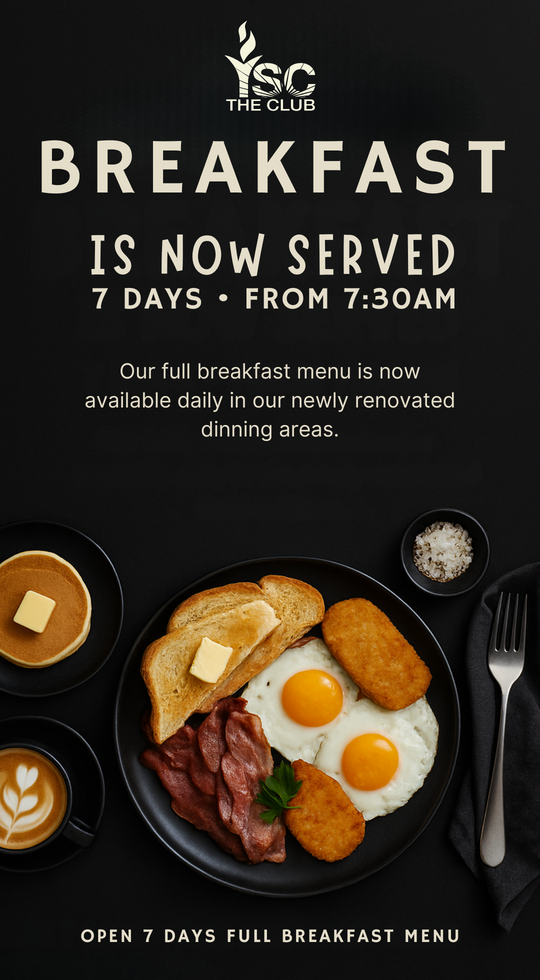 Breakfast Menu Advert