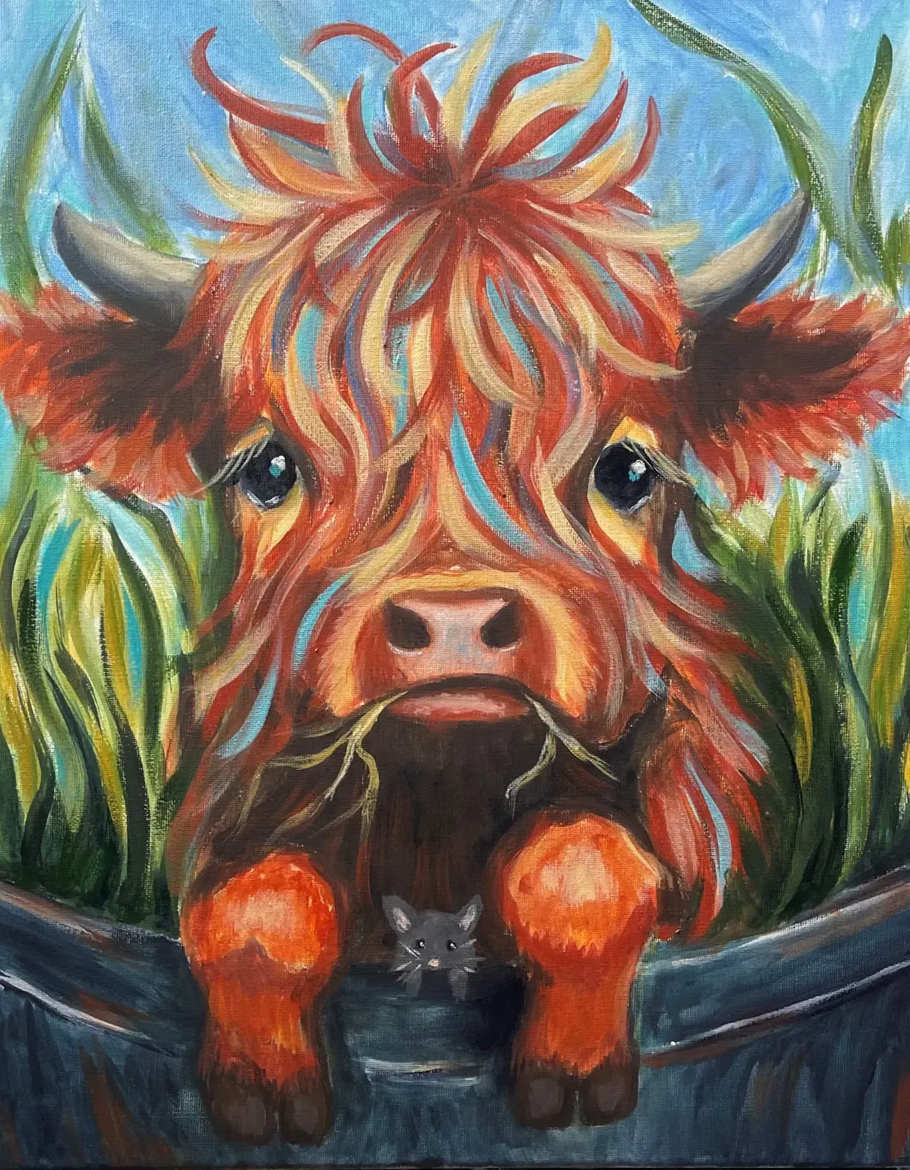 Paint Pinot Highland Calf