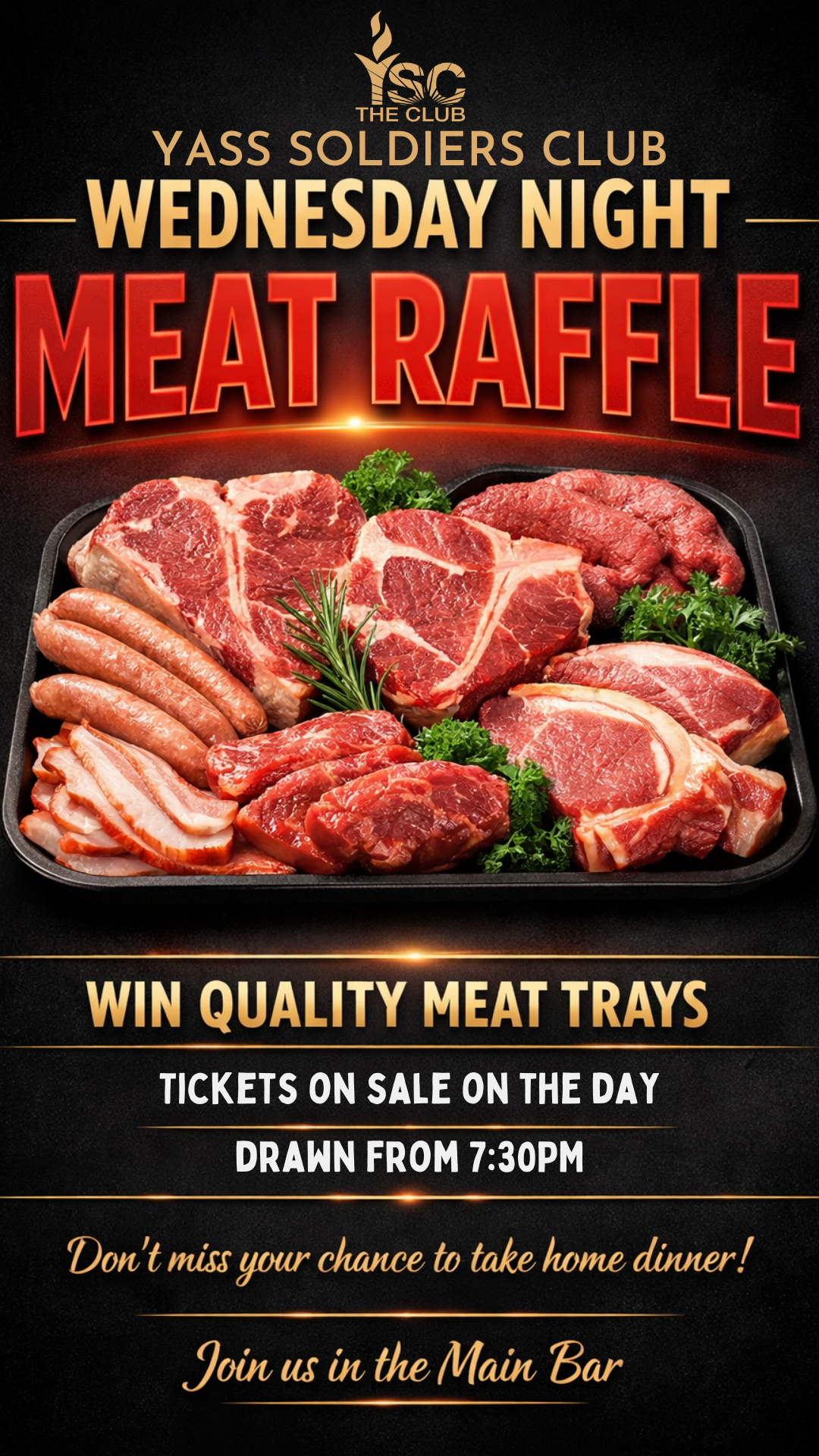 Wednesday Night Meat Raffle 