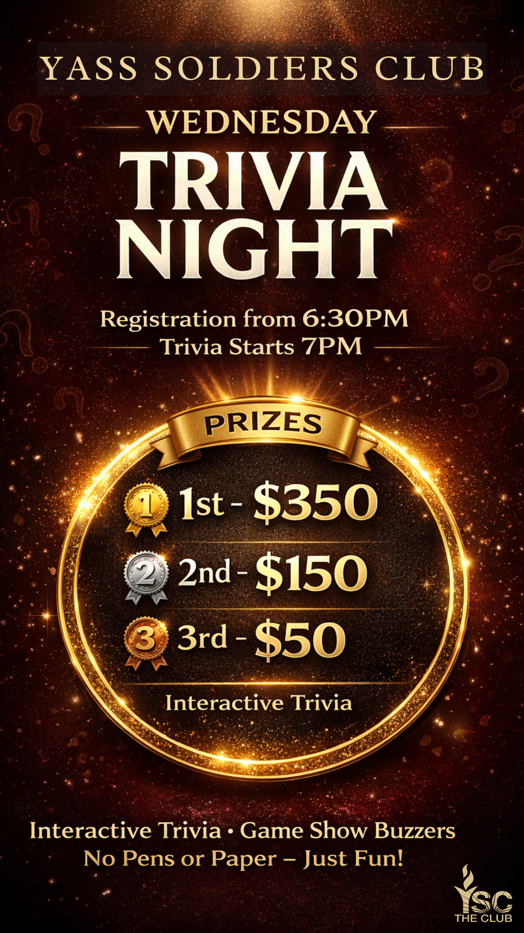 Wednesday Trivia Night