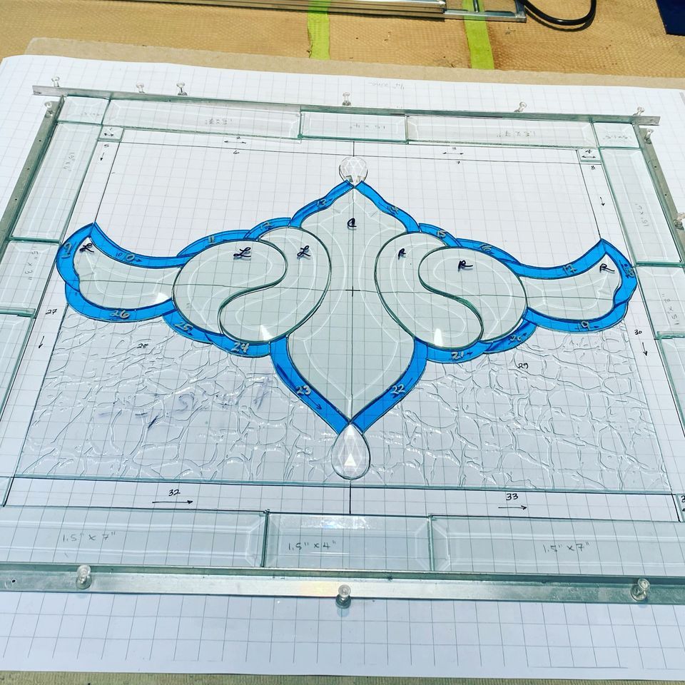 Stained Glass Art Layout And Measurements — Dyer, IN — The Cracked Glass