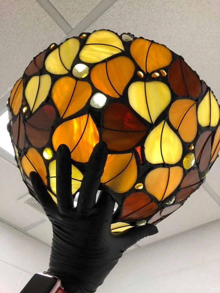 Glass Art of Leaves — Dyer, IN — The Cracked Glass