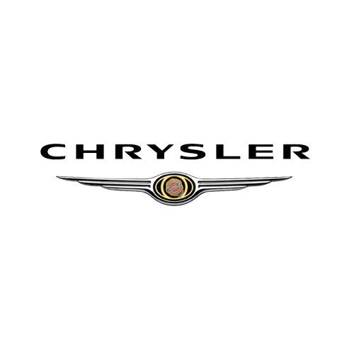 The chrysler logo is on a white background.