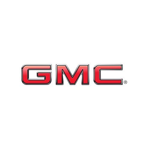 A red gmc logo on a white background.