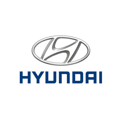 The hyundai logo is on a white background.
