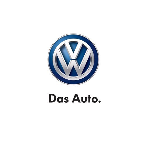 The volkswagen logo is on a white background.