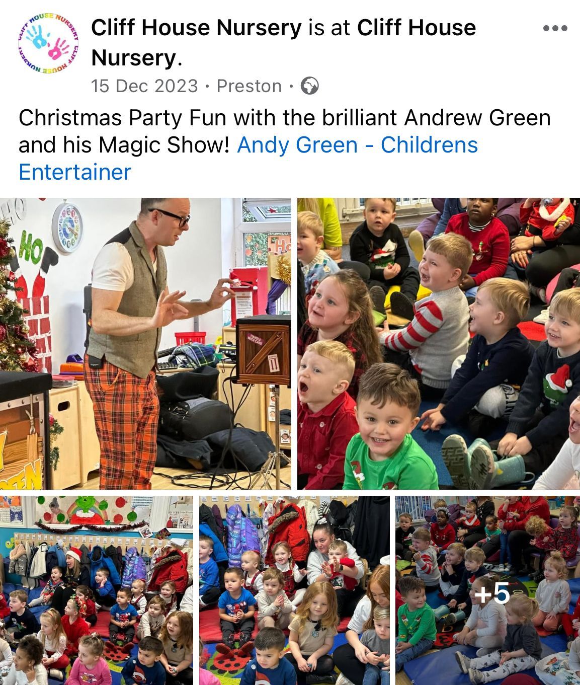 nursery school magic shows in chester and wirral