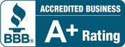 BBB Accredited Business Sign: company has an A+ Rating